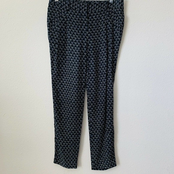 Theory Yogan Silk Print Pants - Picture 3 of 6